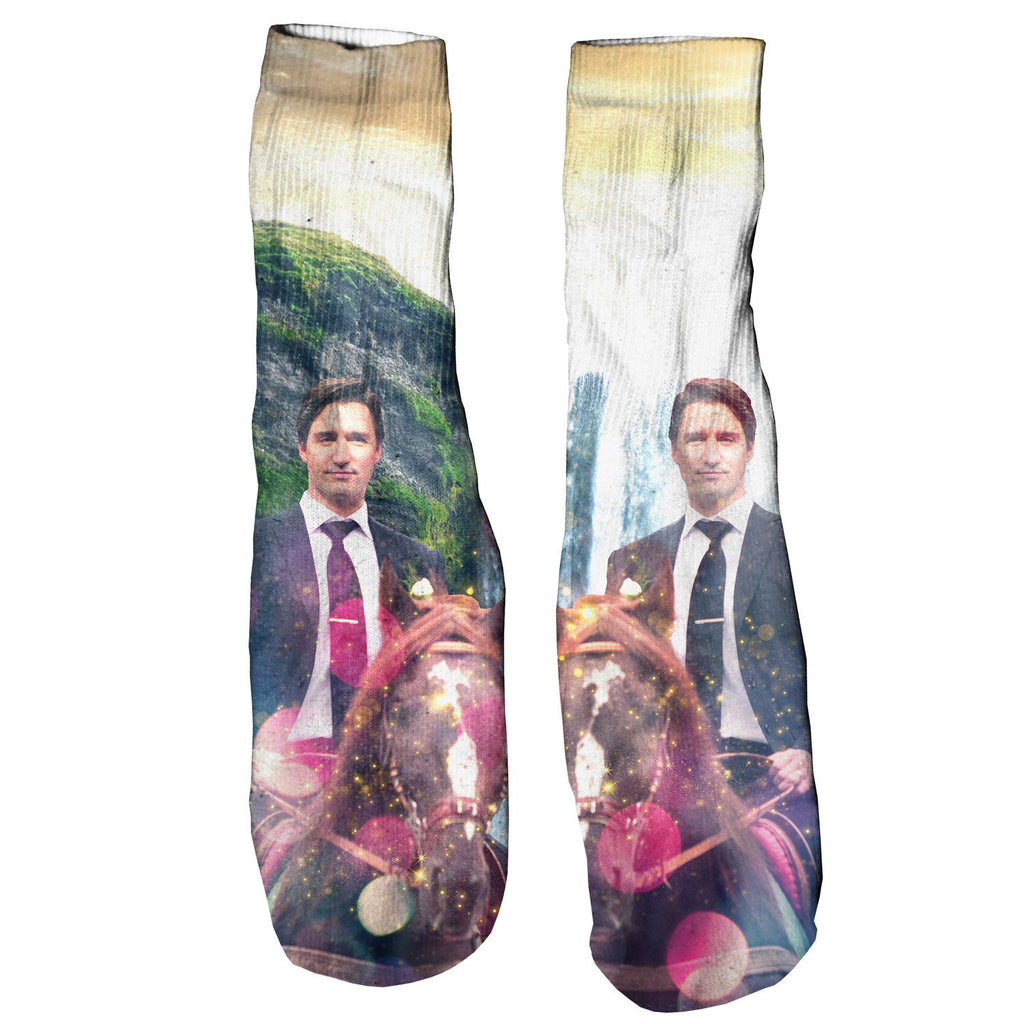 Dreamy Trudeau Foot Glove Socks-Shelfies-One Size-| All-Over-Print Everywhere - Designed to Make You Smile