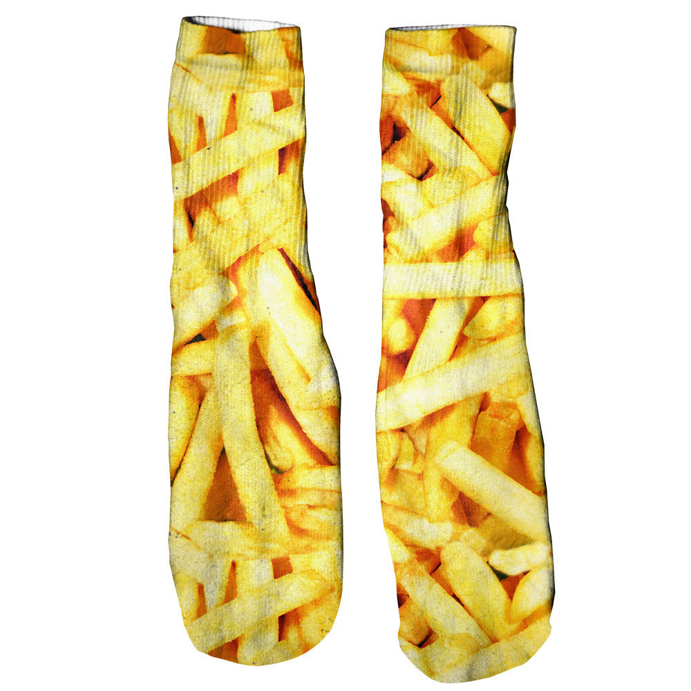 French Fries Invasion Foot Glove Socks-Shelfies-One Size-| All-Over-Print Everywhere - Designed to Make You Smile