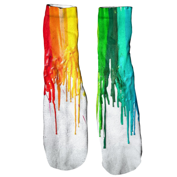 Melted Crayon Foot Glove Socks-Shelfies-One Size-| All-Over-Print Everywhere - Designed to Make You Smile