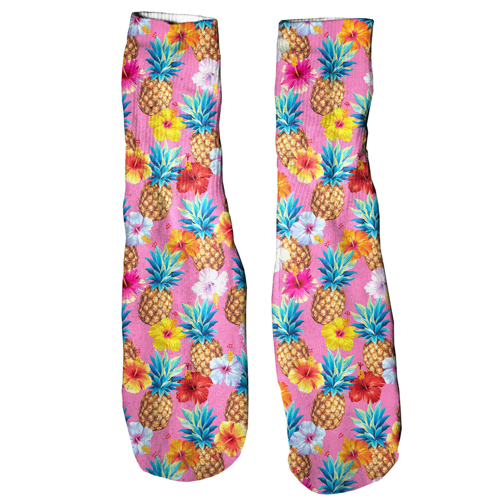 Pineapple Punch Foot Glove Socks-Printify-One Size-| All-Over-Print Everywhere - Designed to Make You Smile