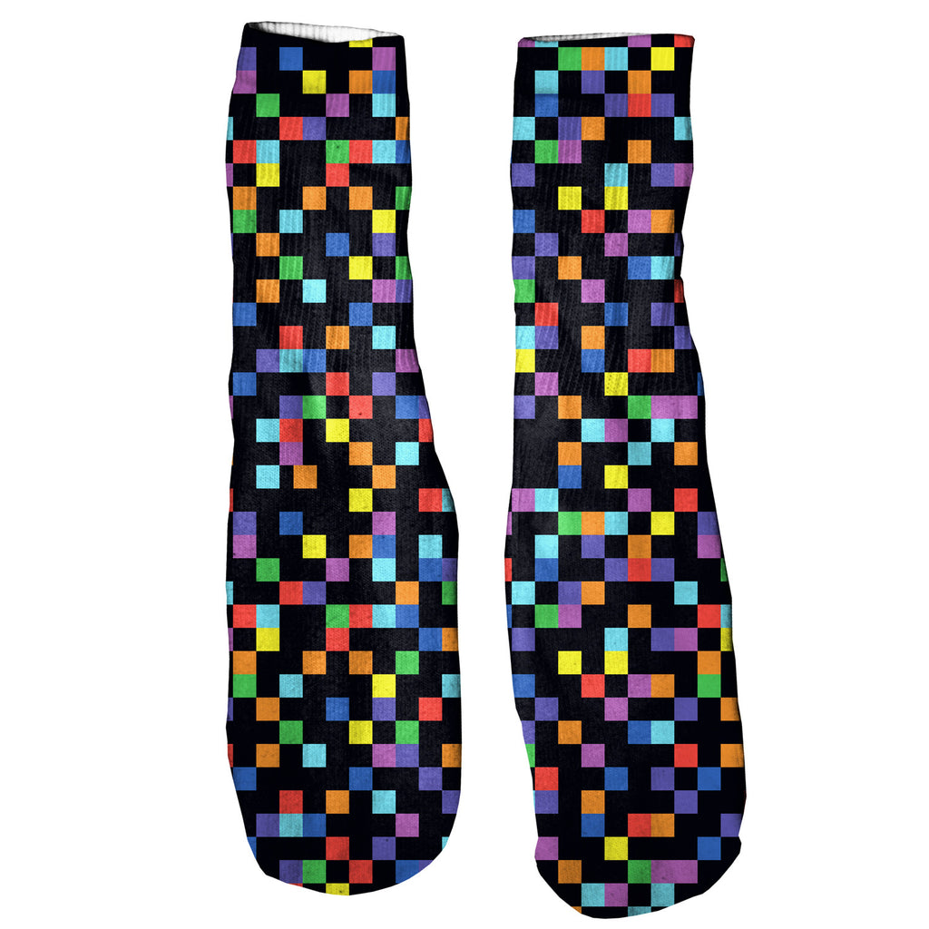 Pixel Foot Glove Socks-Printify-One Size-| All-Over-Print Everywhere - Designed to Make You Smile