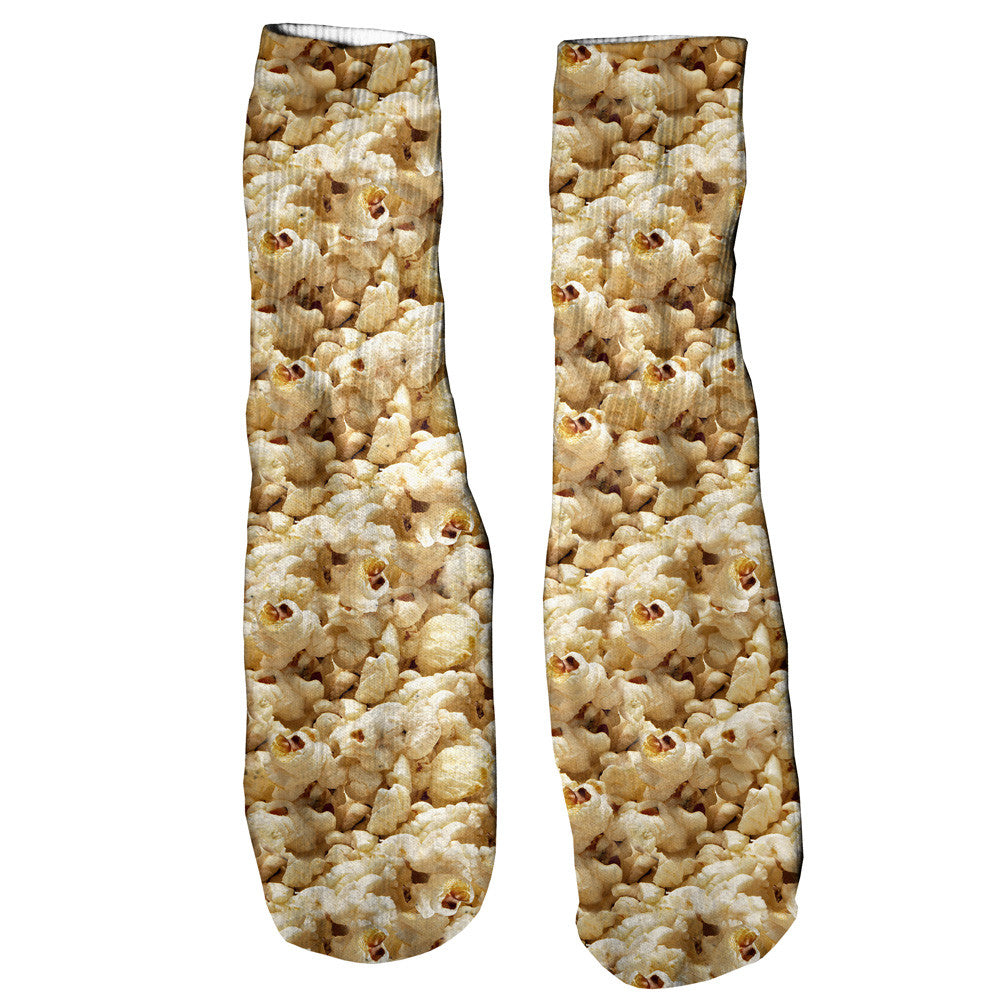 Popcorn Invasion Foot Glove Socks-Printify-One Size-| All-Over-Print Everywhere - Designed to Make You Smile