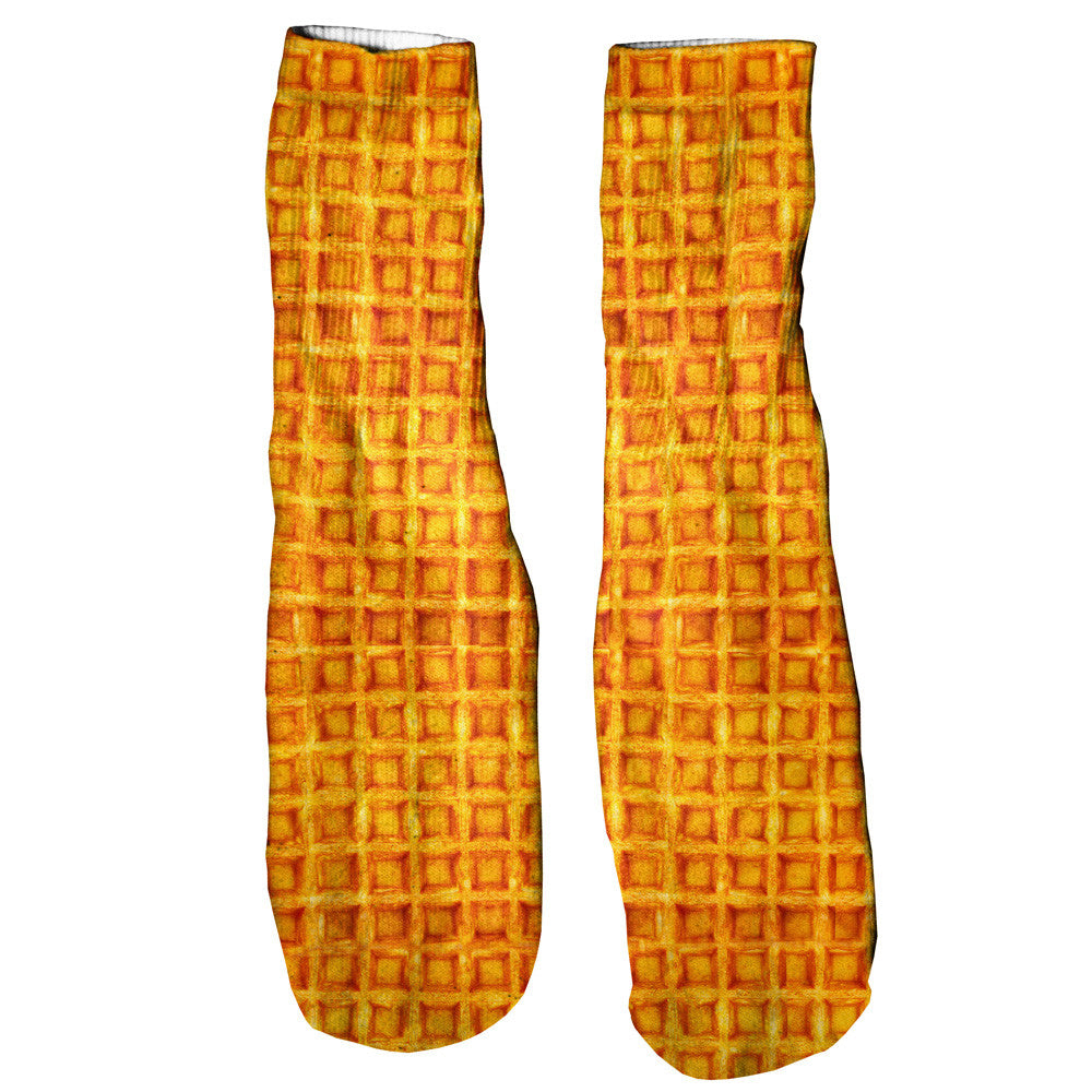 Waffle Invasion Foot Glove Socks-Printify-One Size-| All-Over-Print Everywhere - Designed to Make You Smile