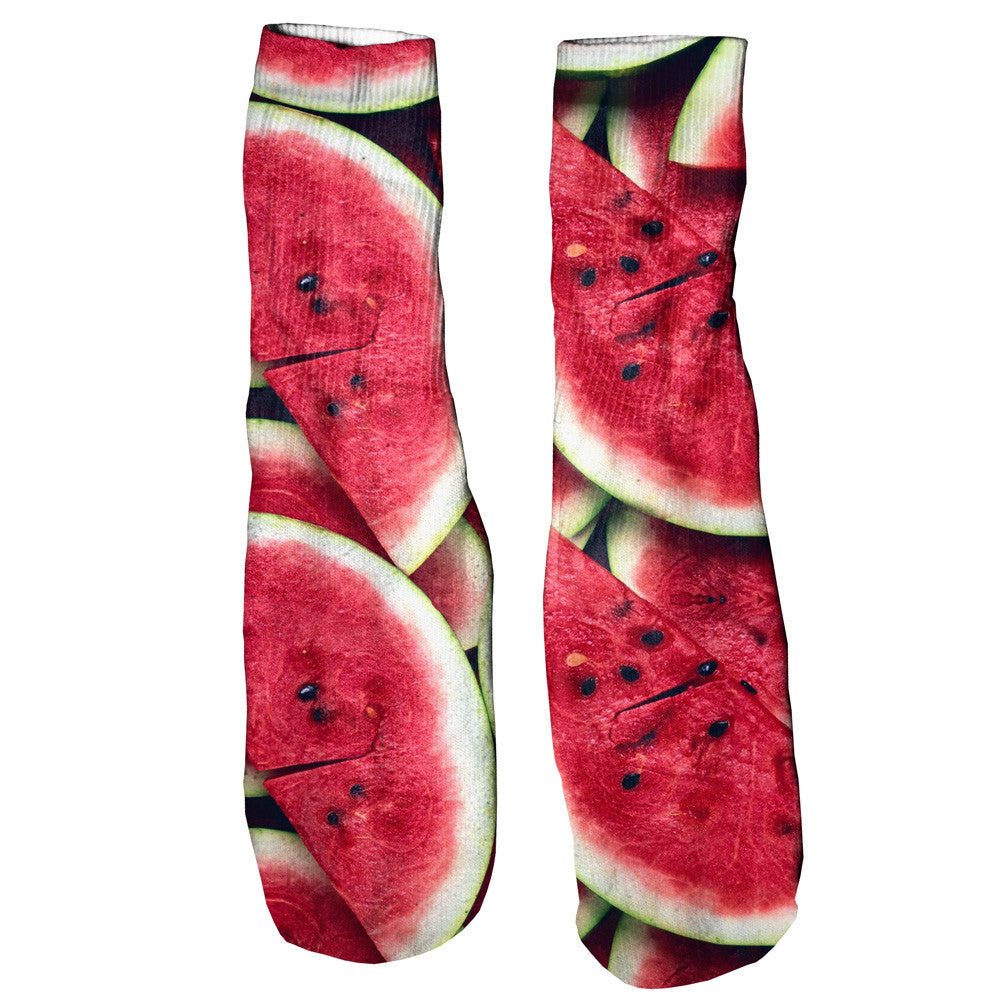 Watermelon Invasion Foot Glove Socks-Printify-One Size-| All-Over-Print Everywhere - Designed to Make You Smile