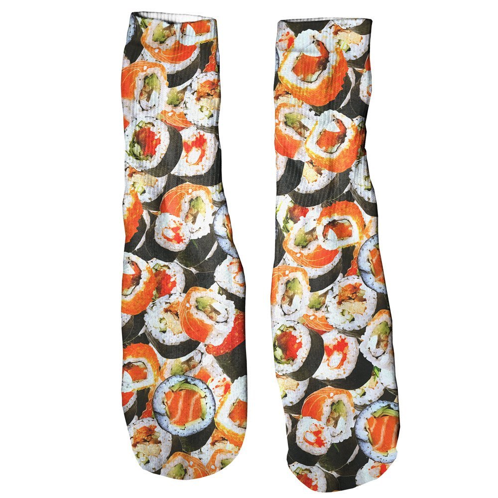 Sushi Invasion Foot Glove Socks-Printify-One Size-| All-Over-Print Everywhere - Designed to Make You Smile