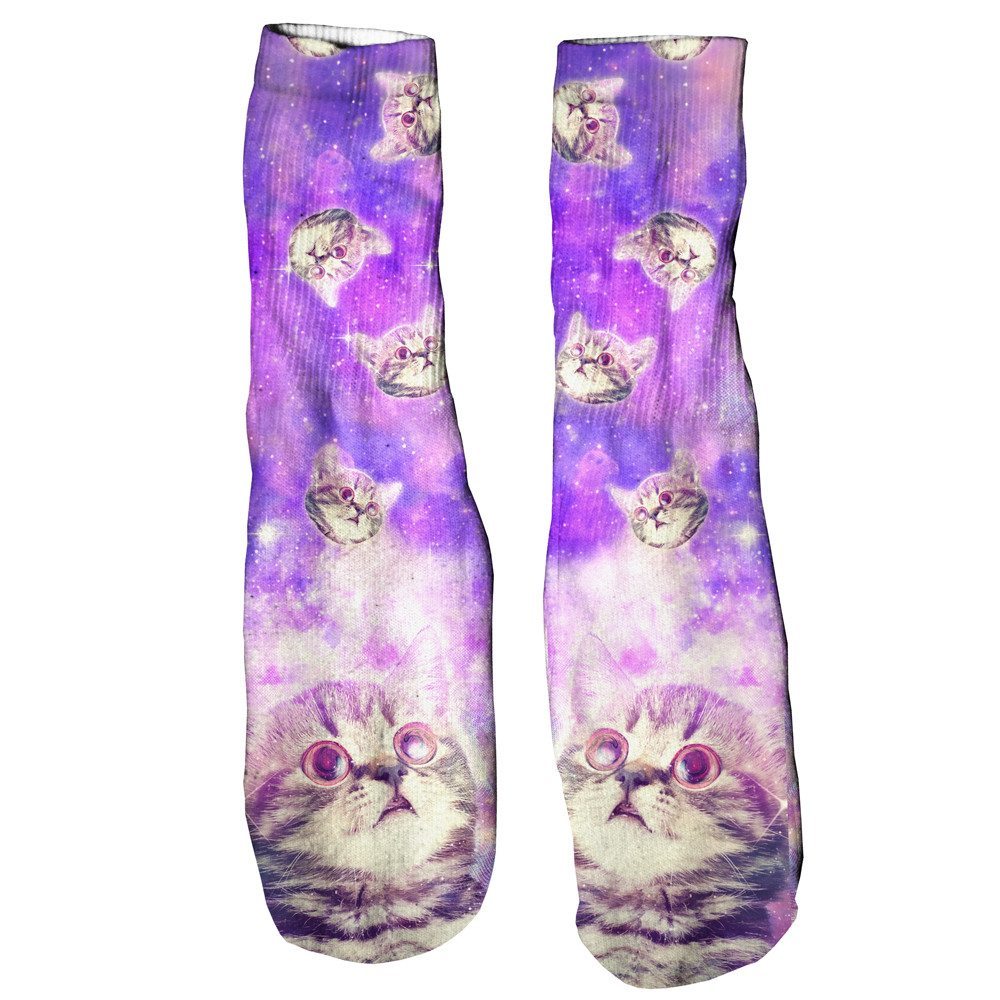 Trippin' Kitty Kat Foot Glove Socks-Printify-One Size-| All-Over-Print Everywhere - Designed to Make You Smile