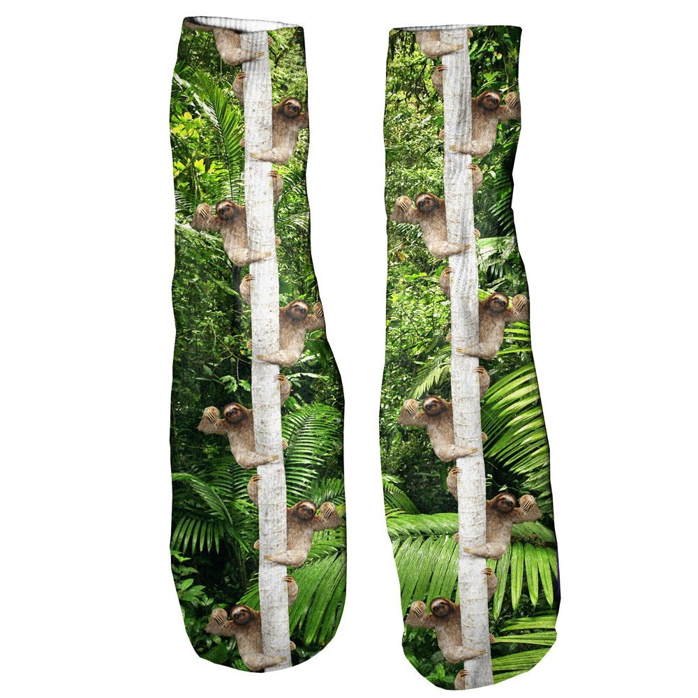 Wuddup Sloth Foot Glove Socks-Printify-One Size-| All-Over-Print Everywhere - Designed to Make You Smile