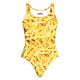 French Fries Invasion One-Piece Swimsuit-teelaunch-XS-| All-Over-Print Everywhere - Designed to Make You Smile