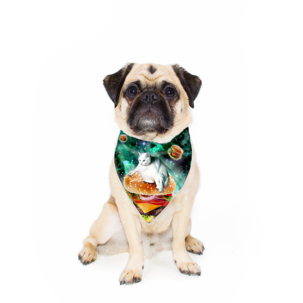 Hamburger Cat Pet Bandana-Gooten-24x24 inch-| All-Over-Print Everywhere - Designed to Make You Smile