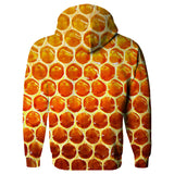 Honeycomb Hoodie-Shelfies-| All-Over-Print Everywhere - Designed to Make You Smile