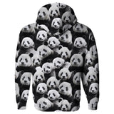 Panda Invasion Hoodie-Shelfies-| All-Over-Print Everywhere - Designed to Make You Smile