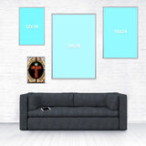 Jesus Saves Poster-Shelfies-8 x 12-| All-Over-Print Everywhere - Designed to Make You Smile