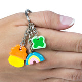 Lucky 3-Charm Keychain-Shelfies-One Size-| All-Over-Print Everywhere - Designed to Make You Smile