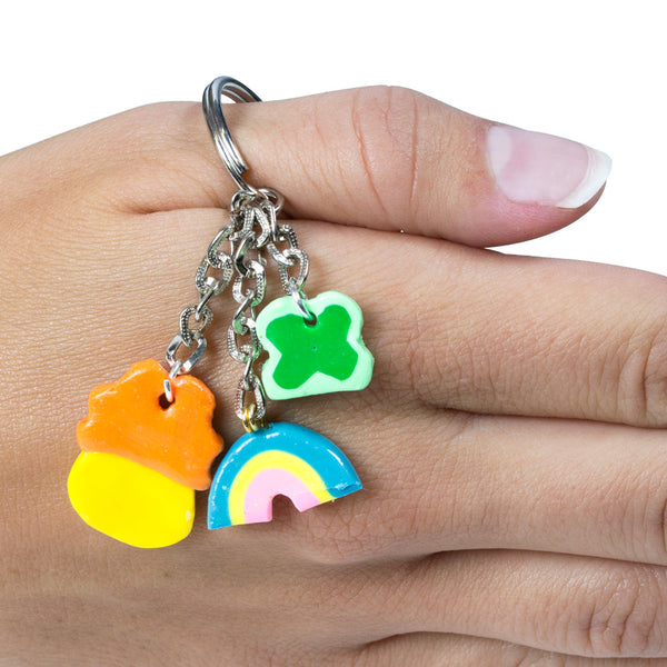 Lucky 3-Charm Keychain-Shelfies-One Size-| All-Over-Print Everywhere - Designed to Make You Smile