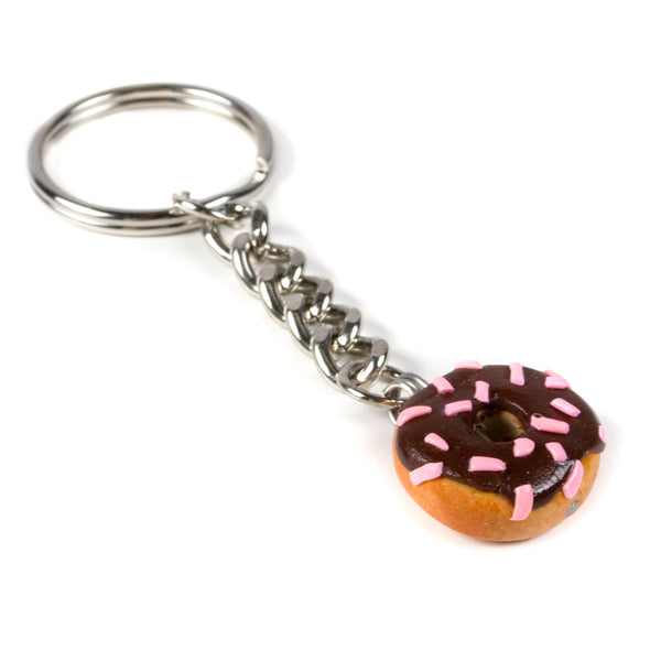 Chocolate Donut Keychain-Shelfies-One Size-| All-Over-Print Everywhere - Designed to Make You Smile