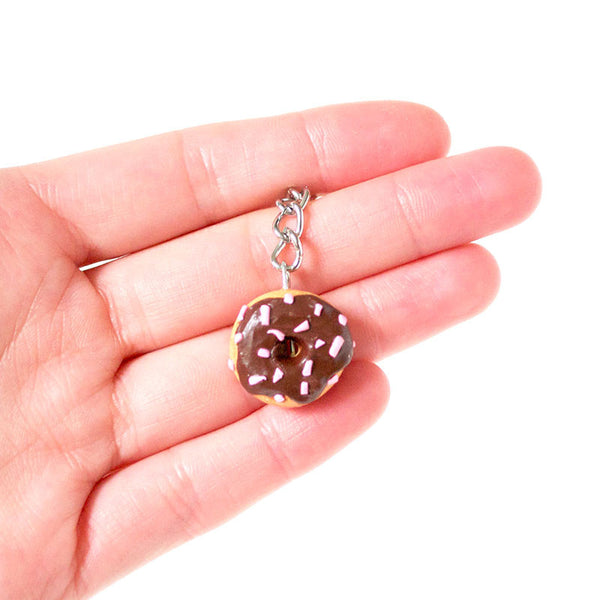 Chocolate Donut Keychain-Shelfies-One Size-| All-Over-Print Everywhere - Designed to Make You Smile