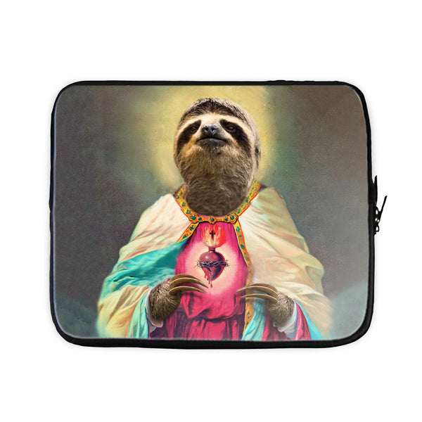 Sloth Jesus Laptop Sleeve-Gooten-15 inch-| All-Over-Print Everywhere - Designed to Make You Smile