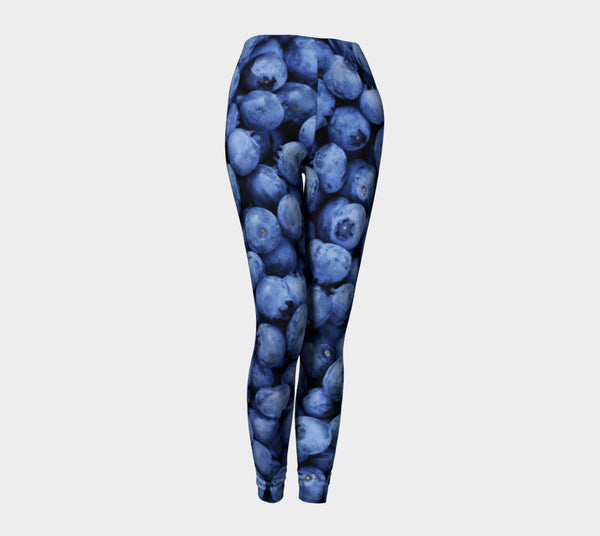 Blueberry Invasion Leggings-Shelfies-| All-Over-Print Everywhere - Designed to Make You Smile