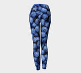 Blueberry Invasion Leggings-Shelfies-| All-Over-Print Everywhere - Designed to Make You Smile