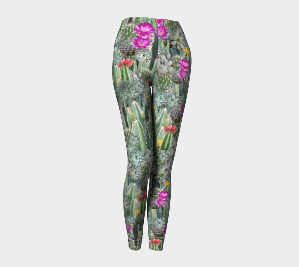 Cacti Invasion Leggings-Shelfies-| All-Over-Print Everywhere - Designed to Make You Smile