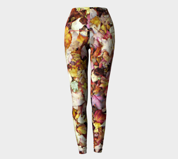 Fall Leaves Leggings-Shelfies-| All-Over-Print Everywhere - Designed to Make You Smile