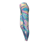 Holographic Foil Leggings-Shelfies-| All-Over-Print Everywhere - Designed to Make You Smile