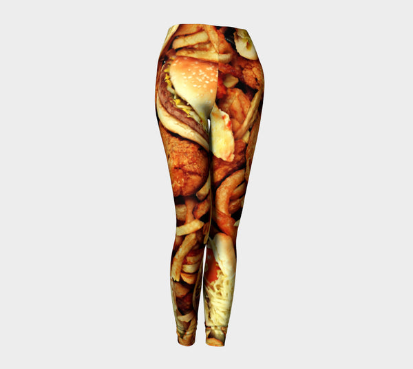 Junk Food Leggings-Shelfies-| All-Over-Print Everywhere - Designed to Make You Smile
