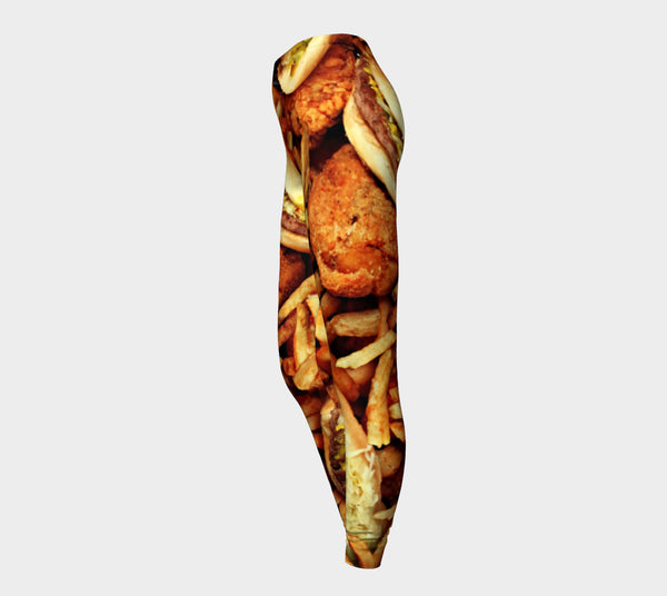 Junk Food Leggings-Shelfies-| All-Over-Print Everywhere - Designed to Make You Smile