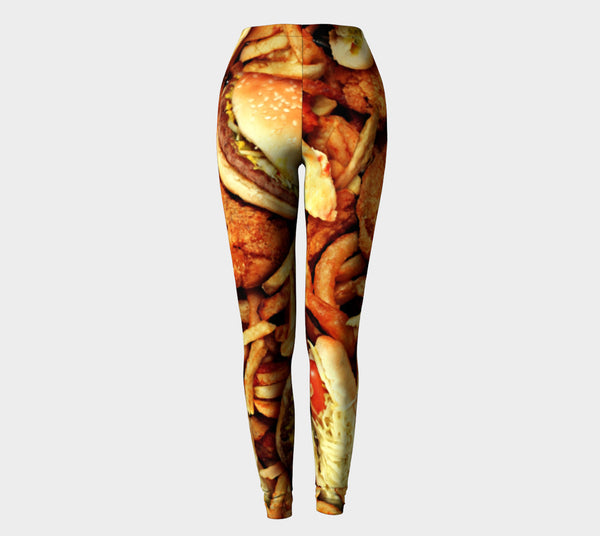 Junk Food Leggings-Shelfies-| All-Over-Print Everywhere - Designed to Make You Smile