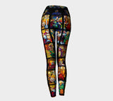 Stained Glass Leggings-Shelfies-| All-Over-Print Everywhere - Designed to Make You Smile