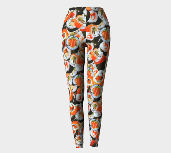 Sushi Invasion Leggings-Shelfies-| All-Over-Print Everywhere - Designed to Make You Smile