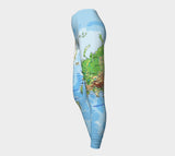 World Map Leggings-Shelfies-| All-Over-Print Everywhere - Designed to Make You Smile