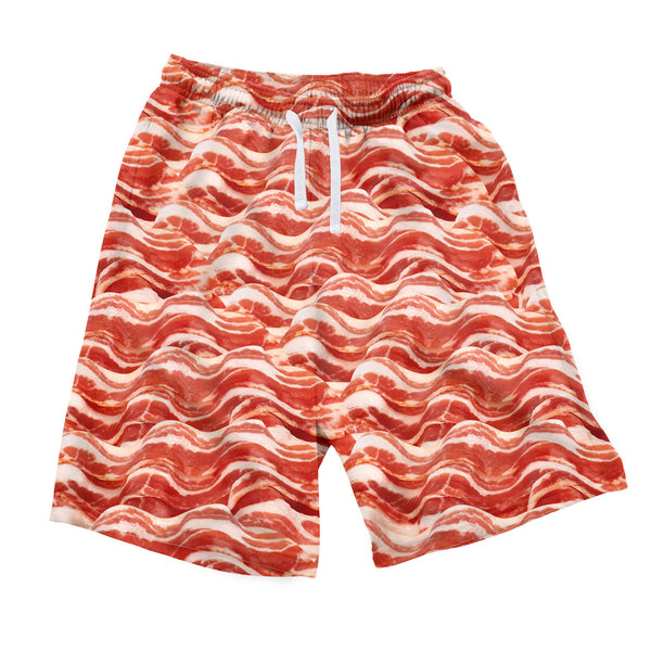 Bacon Invasion Men's Shorts-Shelfies-| All-Over-Print Everywhere - Designed to Make You Smile