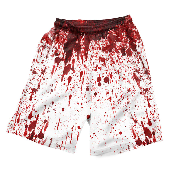 Blood Splatter Men's Shorts-Shelfies-| All-Over-Print Everywhere - Designed to Make You Smile