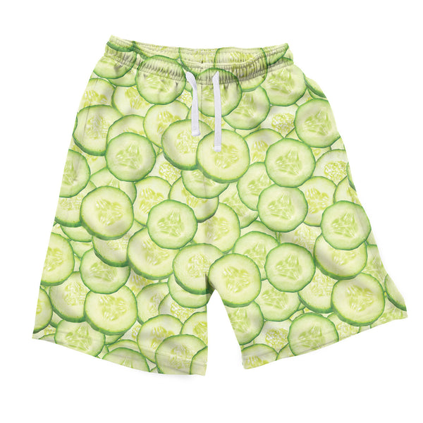 Cucumber Invasion Men's Shorts-Shelfies-| All-Over-Print Everywhere - Designed to Make You Smile