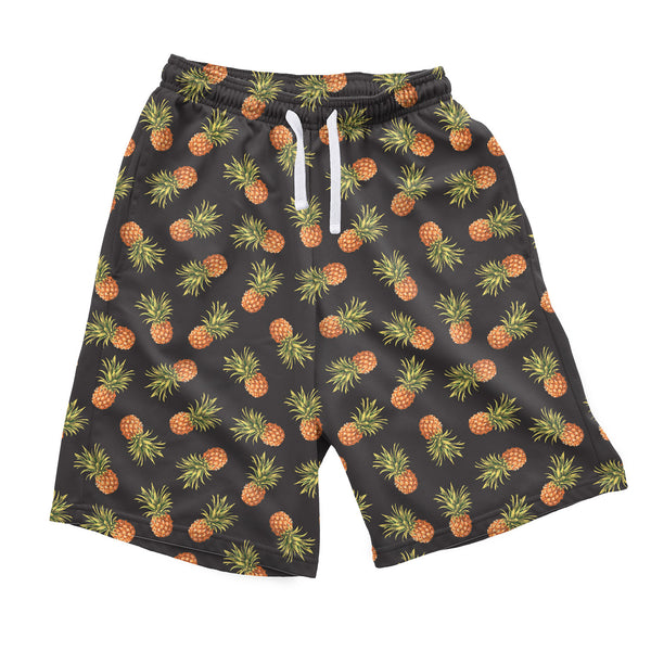 Dark Pineapple Men's Shorts-Shelfies-| All-Over-Print Everywhere - Designed to Make You Smile