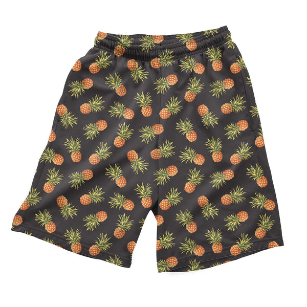 Dark Pineapple Men's Shorts-Shelfies-| All-Over-Print Everywhere - Designed to Make You Smile