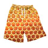 Honeycomb Men's Shorts-Shelfies-| All-Over-Print Everywhere - Designed to Make You Smile