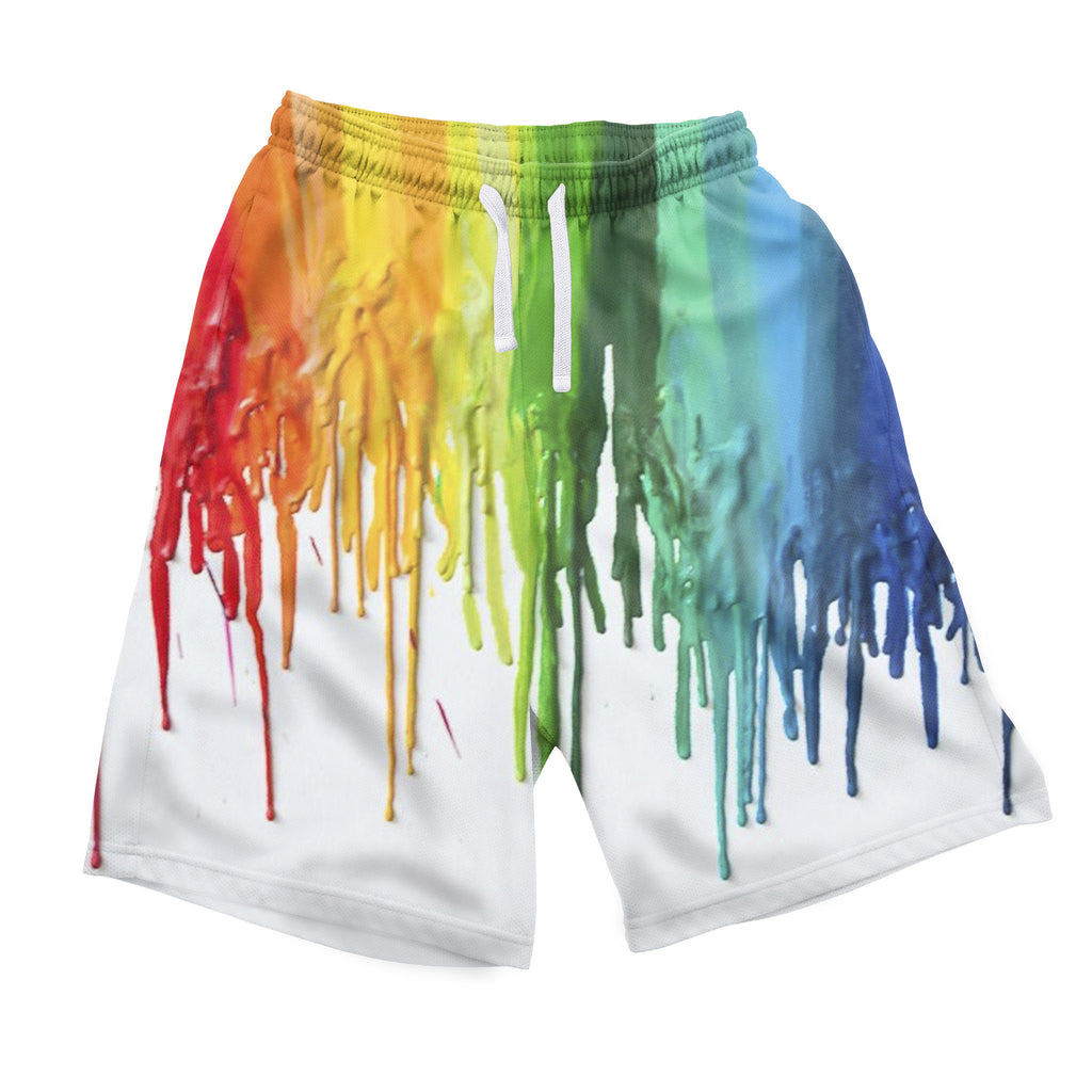 Melted Crayon Men's Shorts-Shelfies-| All-Over-Print Everywhere - Designed to Make You Smile