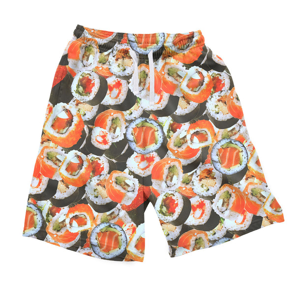 Sushi Invasion Men's Shorts-Shelfies-| All-Over-Print Everywhere - Designed to Make You Smile