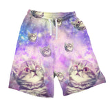 Trippin' Kitty Kat Men's Shorts-Shelfies-| All-Over-Print Everywhere - Designed to Make You Smile