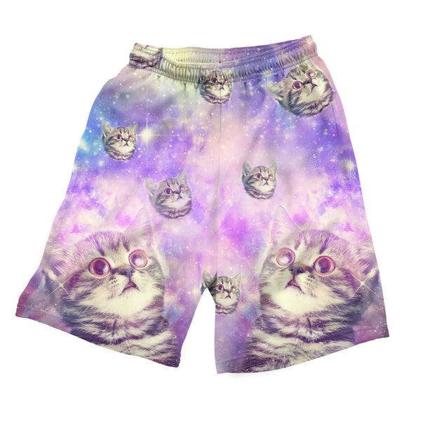 Trippin' Kitty Kat Men's Shorts-Shelfies-| All-Over-Print Everywhere - Designed to Make You Smile