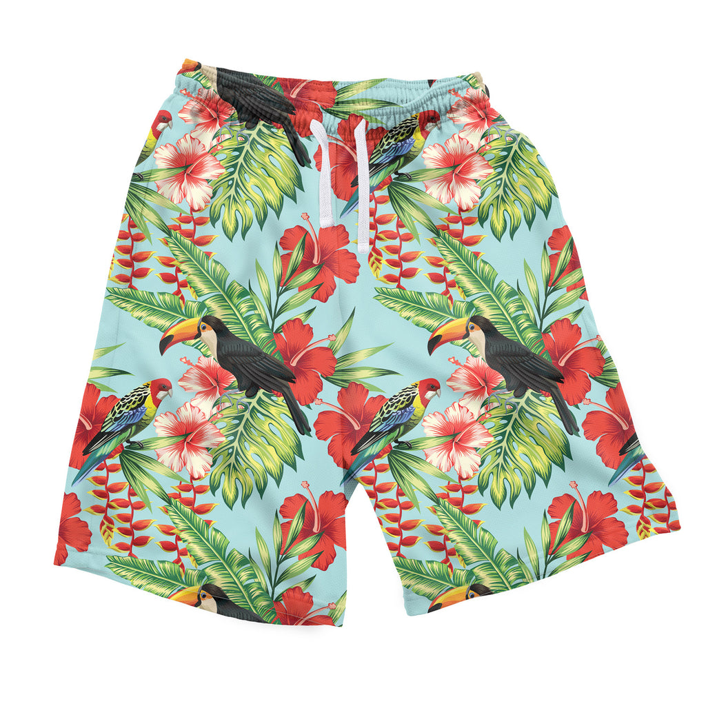 Tropical Bird Men's Shorts-Shelfies-| All-Over-Print Everywhere - Designed to Make You Smile