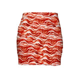 Bacon Invasion Mini Skirt-Shelfies-| All-Over-Print Everywhere - Designed to Make You Smile
