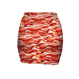 Bacon Invasion Mini Skirt-Shelfies-| All-Over-Print Everywhere - Designed to Make You Smile