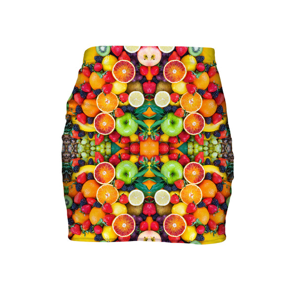 Fruit Explosion Mini Skirt-Shelfies-| All-Over-Print Everywhere - Designed to Make You Smile