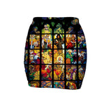 Stained Glass Mini Skirt-Shelfies-| All-Over-Print Everywhere - Designed to Make You Smile