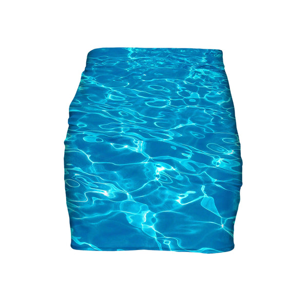 Water Mini Skirt-Shelfies-| All-Over-Print Everywhere - Designed to Make You Smile