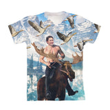 Moosin' Trudeau Youth T-Shirt-kite.ly-| All-Over-Print Everywhere - Designed to Make You Smile