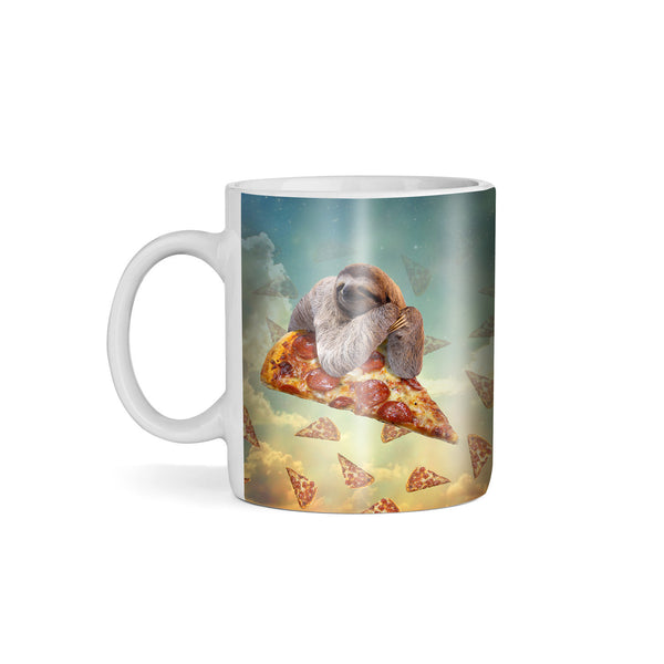 Sloth Pizza Coffee Mug-Gooten-11oz-| All-Over-Print Everywhere - Designed to Make You Smile